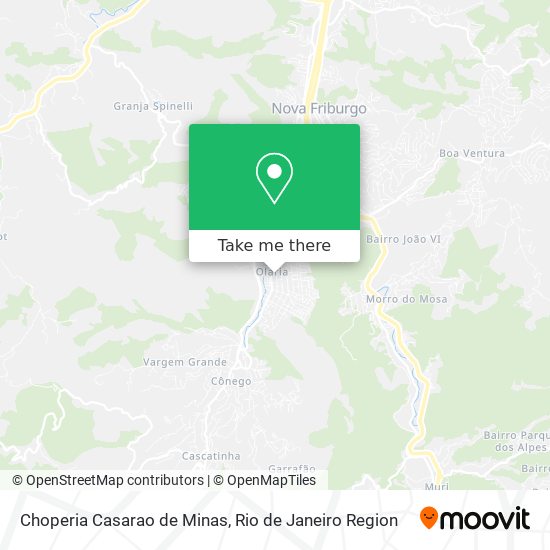 Mapa Choperia Casarao de Minas