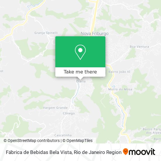 Mapa Fábrica de Bebidas Bela Vista