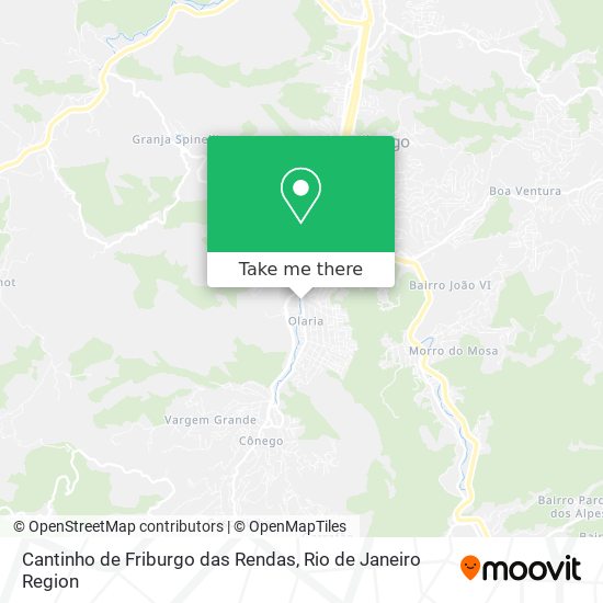 Cantinho de Friburgo das Rendas map