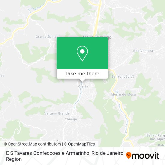 Mapa E S Tavares Confeccoes e Armarinho