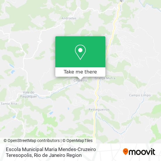 Escola Municipal Maria Mendes-Cruzeiro Teresopolis map