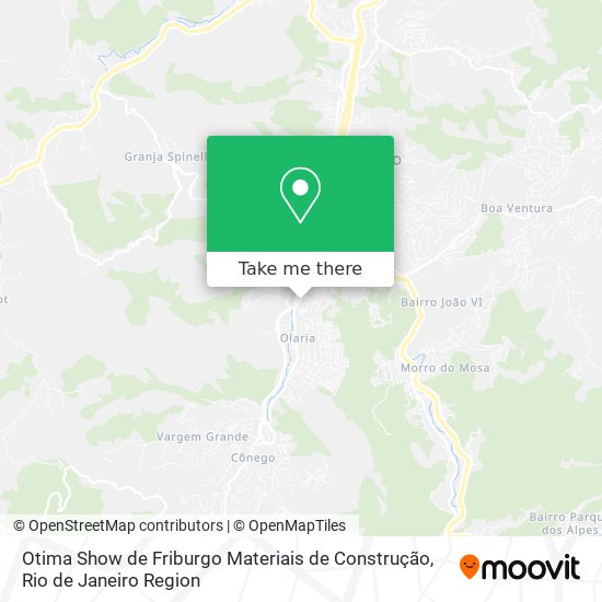 Mapa Otima Show de Friburgo Materiais de Construção