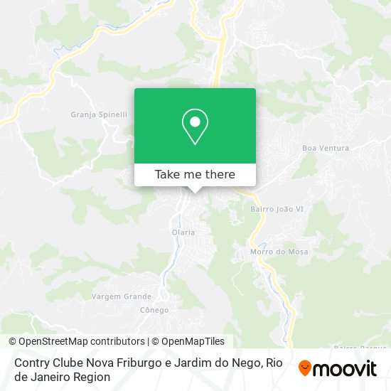 Contry Clube Nova Friburgo e Jardim do Nego map