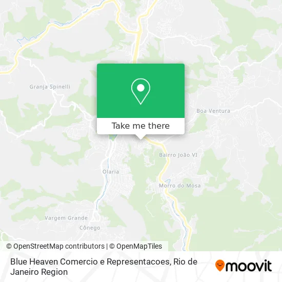 Blue Heaven Comercio e Representacoes map