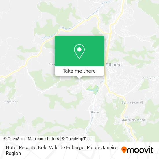 Hotel Recanto Belo Vale de Friburgo map