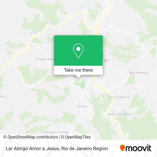 Lar Abrigo Amor a Jesus map