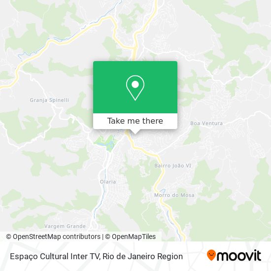 Mapa Espaço Cultural Inter TV