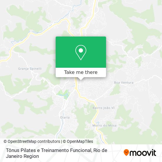 Mapa Tônus Pilates e Treinamento Funcional