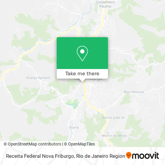 Receita Federal Nova Friburgo map