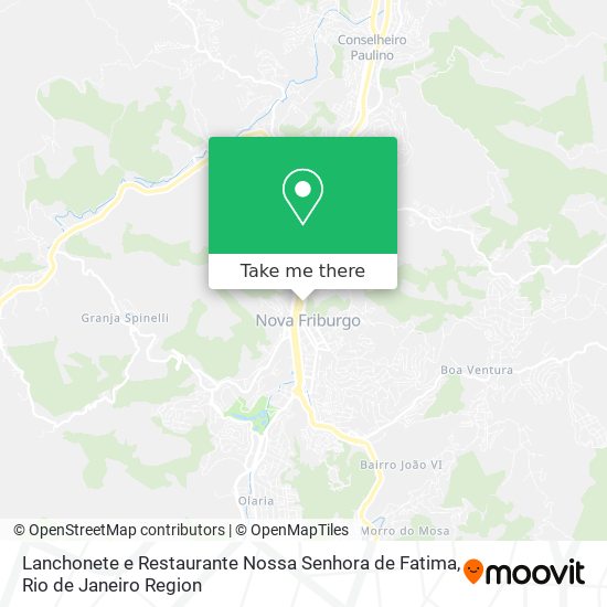 Lanchonete e Restaurante Nossa Senhora de Fatima map
