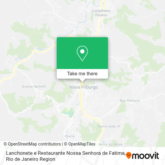 Lanchonete e Restaurante Nossa Senhora de Fatima map
