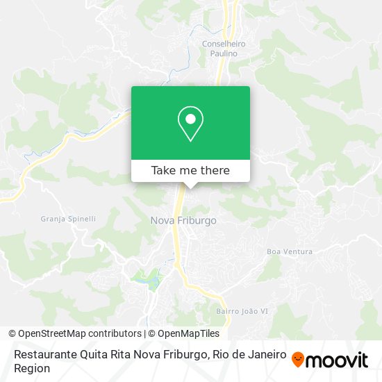 Restaurante Quita Rita Nova Friburgo map