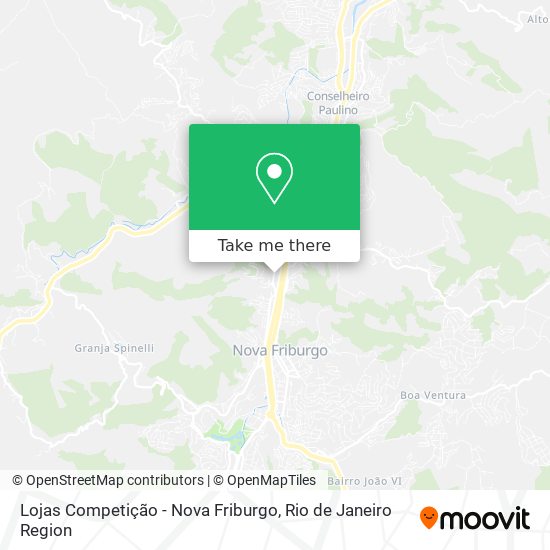 Lojas Competição - Nova Friburgo map