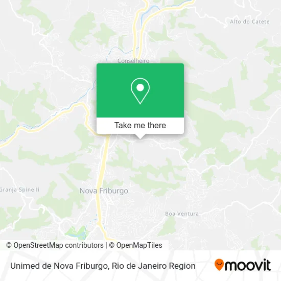 Unimed de Nova Friburgo map