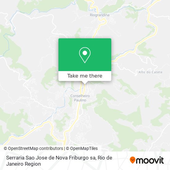 Serraria Sao Jose de Nova Friburgo sa map