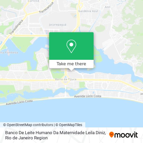 Banco De Leite Humano Da Maternidade Leila Diniz map