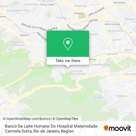 Mapa Banco De Leite Humano Do Hospital Maternidade Carmela Dutra