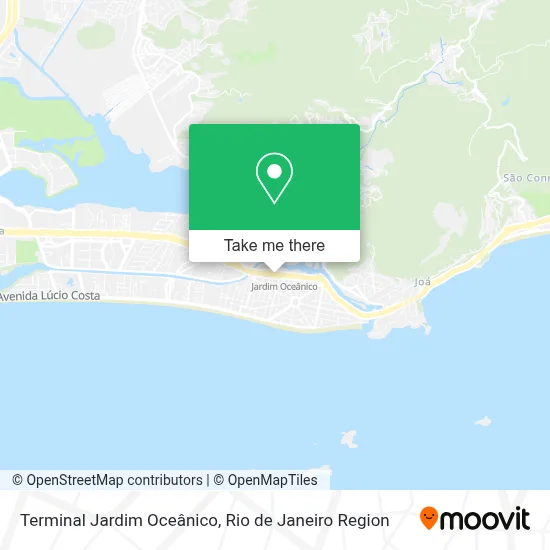 Terminal Jardim Oceânico map