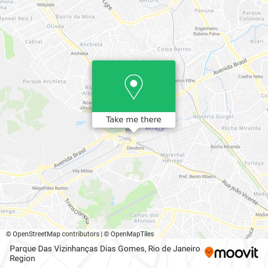 Mapa Parque Das Vizinhanças Dias Gomes