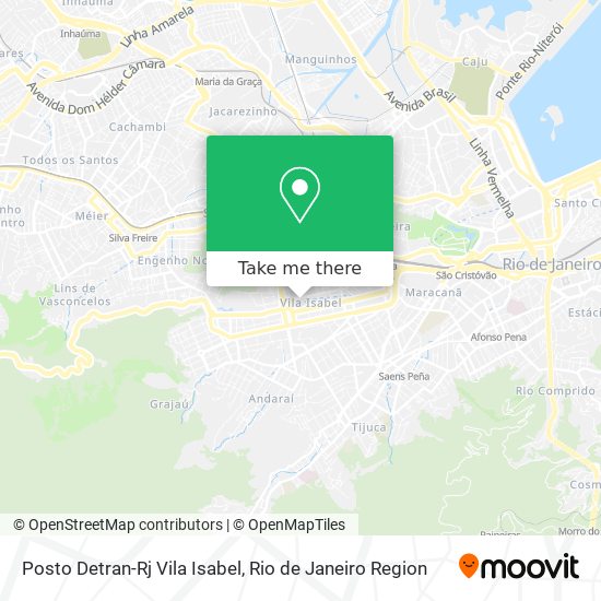 Posto Detran-Rj Vila Isabel map