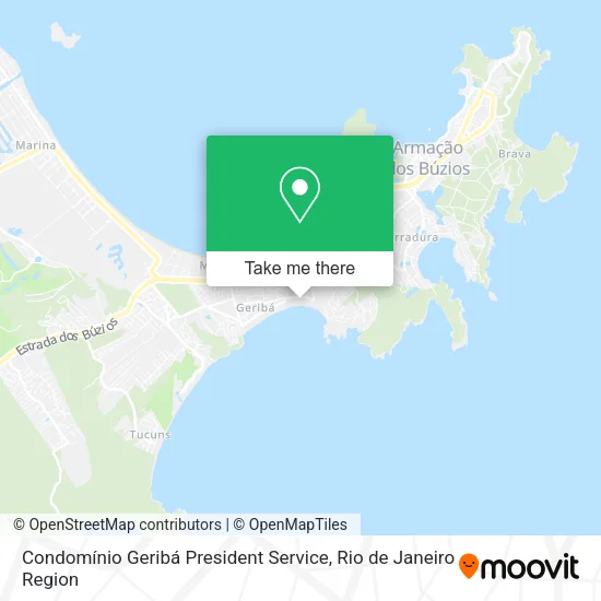 Condomínio Geribá President Service map