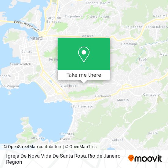 Mapa Igreja De Nova Vida De Santa Rosa