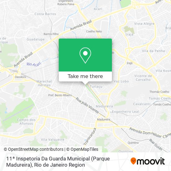 11ª Inspetoria Da Guarda Municipal (Parque Madureira) map