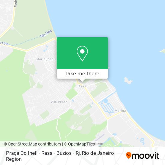 Mapa Praça Do Inefi - Rasa - Buzios - Rj