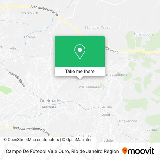 Campo De Futebol Vale Ouro map