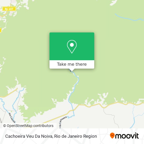 Mapa Cachoeira Veu Da Noiva