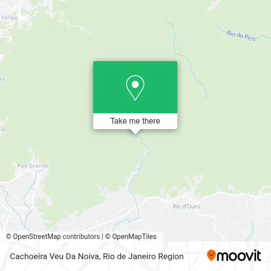 Cachoeira Veu Da Noiva map
