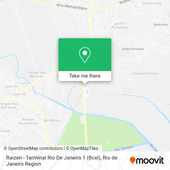 Raízen - Terminal Rio De Janeiro 1 (Bcel) map