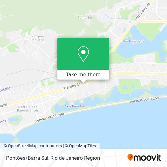 Mapa Pontões/Barra Sul