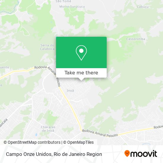 Campo Onze Unidos map