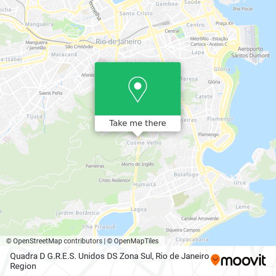 Mapa Quadra D G.R.E.S. Unidos DS Zona Sul