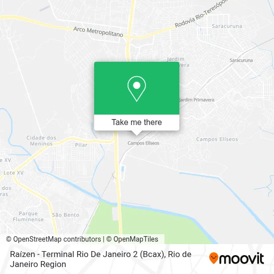 Raízen - Terminal Rio De Janeiro 2 (Bcax) map
