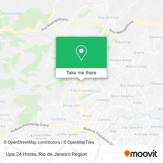 Upa 24 Horas map