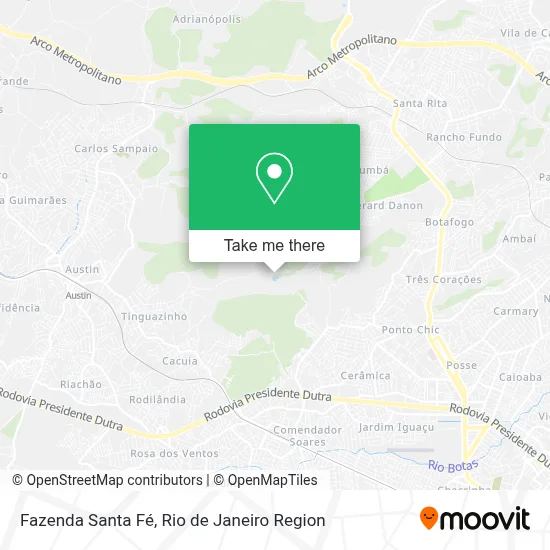 Fazenda Santa Fé map