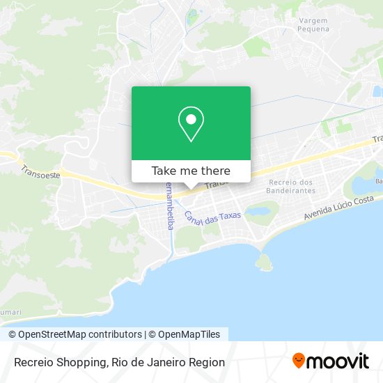 Recreio Shopping map