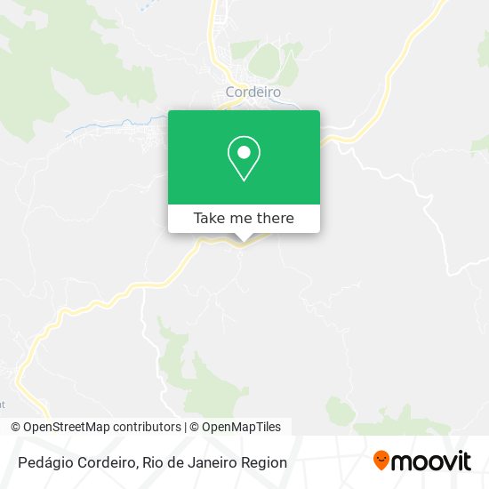 Pedágio Cordeiro map