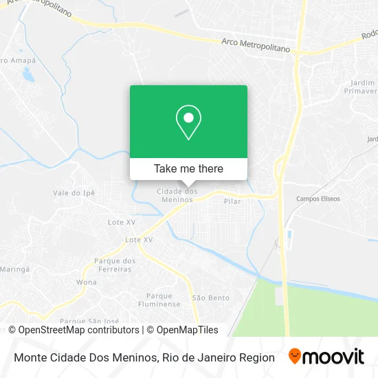 Monte Cidade Dos Meninos map