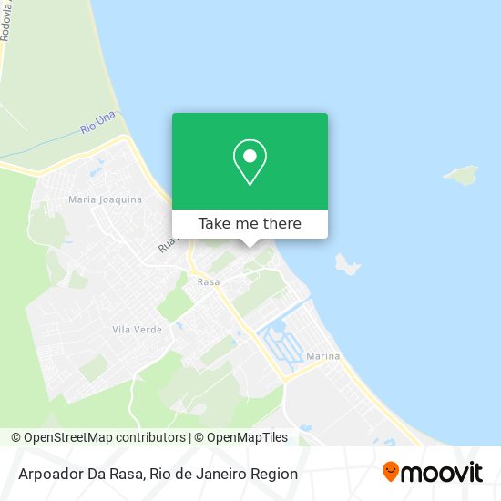 Arpoador Da Rasa map