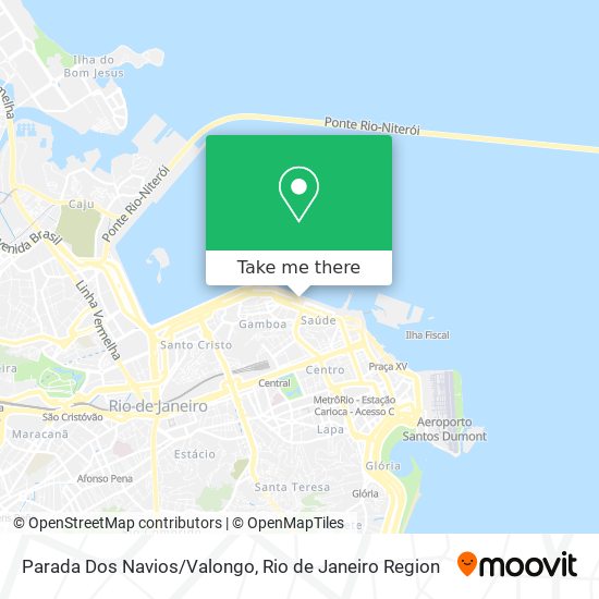 Mapa Parada Dos Navios/Valongo