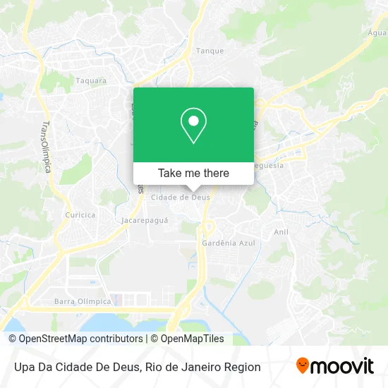 Upa Da Cidade De Deus map