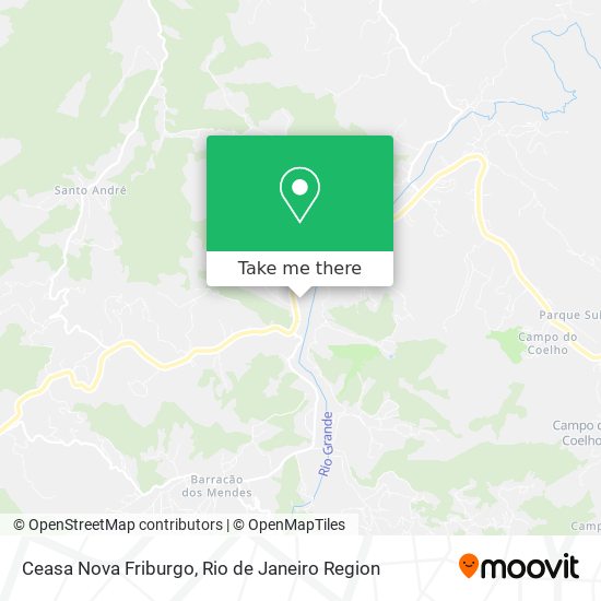 Mapa Ceasa Nova Friburgo