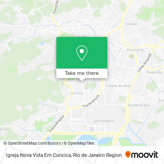 Igreja Nova Vida Em Curicica map