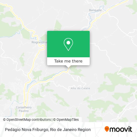 Pedágio Nova Friburgo map