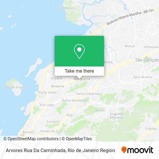 Arvores Rua Da Caminhada map