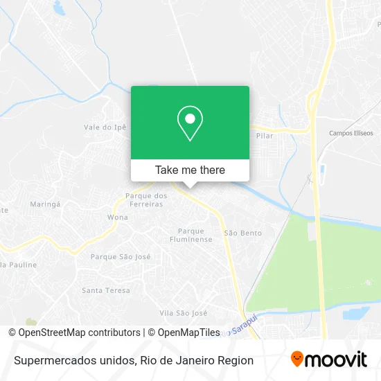 Supermercados unidos map