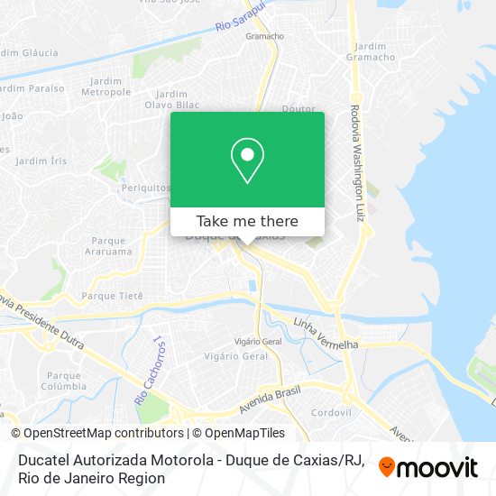 Ducatel Autorizada Motorola - Duque de Caxias / RJ map